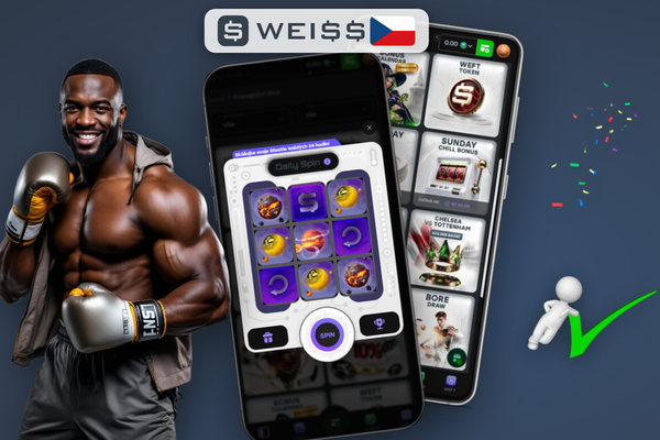 Ilustrace kuponu s kódem WEISLUCKY ukazující, že Weiss Casino nenabízí bonus bez vkladu